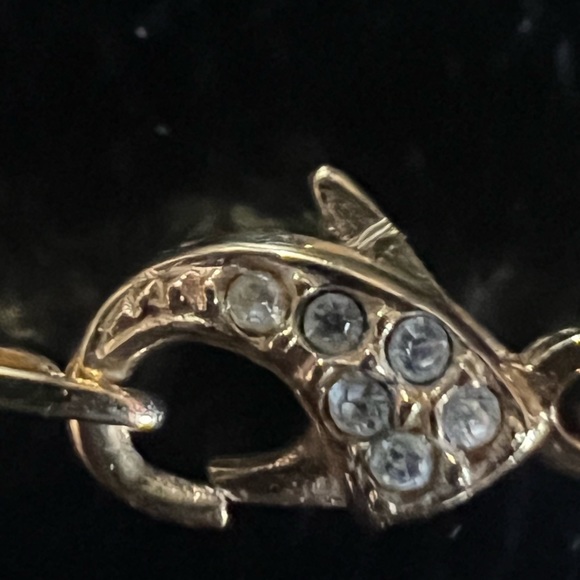 Reversible double strand necklace with stones. - Picture 5 of 5